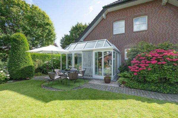 Rückansicht des Hauses