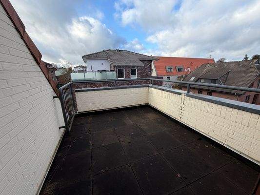 Der Balkon am Badezimmer