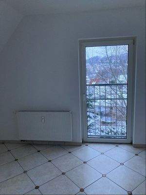 Küche mit bodentiefen Fensterelement