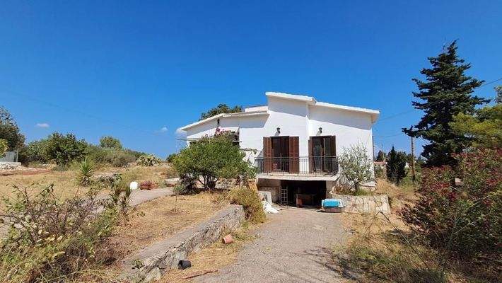Kreta, Vamos: Geräumige Villa mit Meer- und Bergblick auf weitläufigem Grundstück