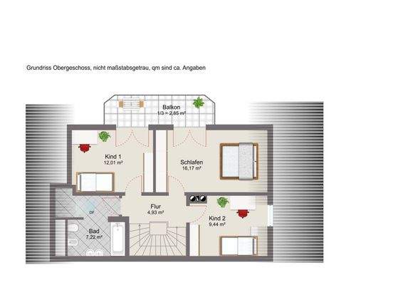 Grundriss Obergeschoss