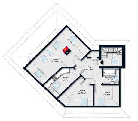 Grundriss Obergeschoss