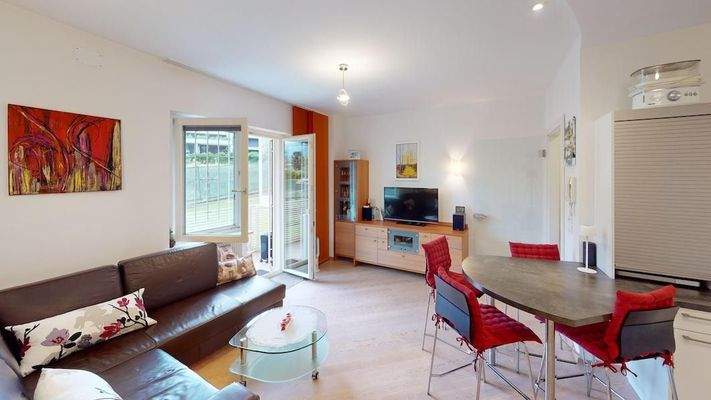 Meran-Obermais-Schwimmbad-Park-AltoAdige-Bilocale-Vollmöbliert-Saniert