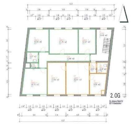 Grundriss (grüne Fläche)