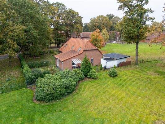 Luftbild Rückseite Wohnhaus 