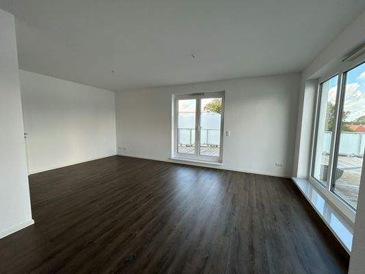 Blick in den offenen Wohnbereich