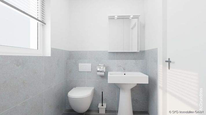 Zusätzlich: Separates Gäste-WC