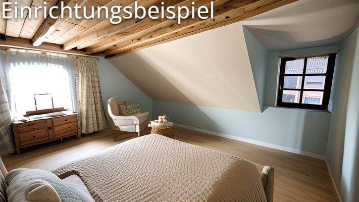 Einrichtungsbeispiel 1.OG Schlafzimmer
