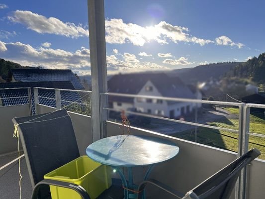 Balkon mit schöner Aussicht