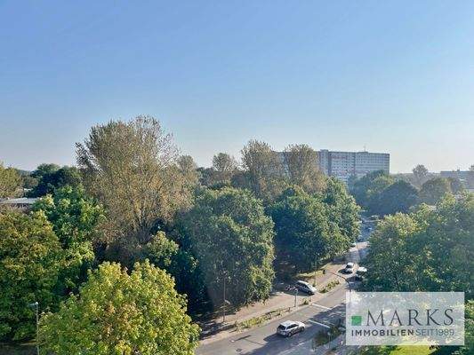 Blick aus der Wohnung