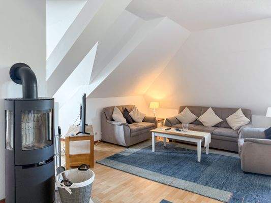 Wohnbereich mit Kamin