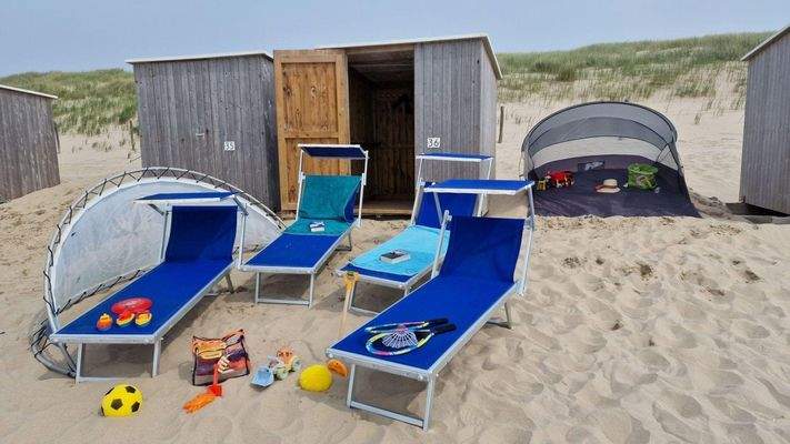 Die hauseigene Strandkabine