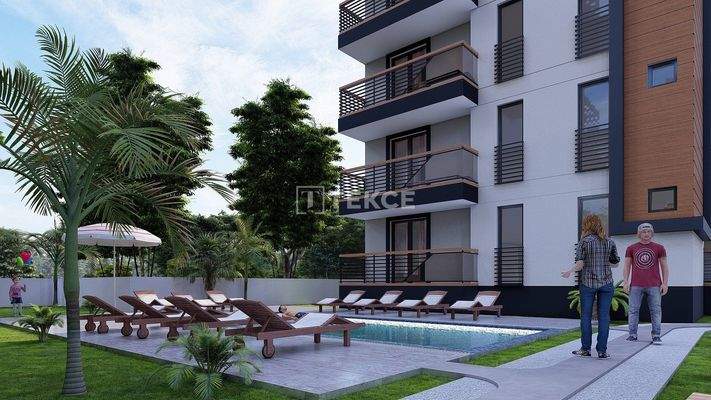 Chic Apartments in a Complex with Swimming Pool in Fethiye