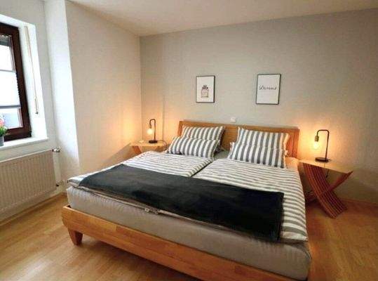 Schlafzimmer Ferienwohnung B 