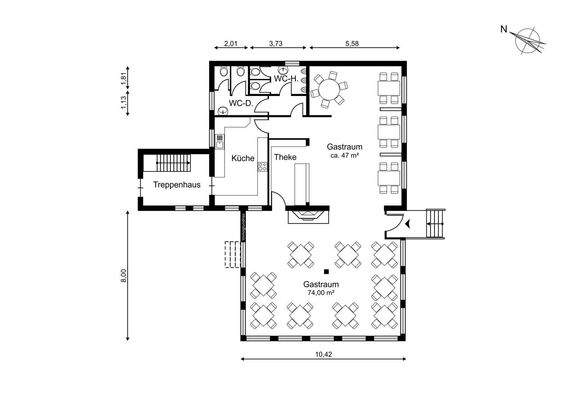 Grundriss Restaurant