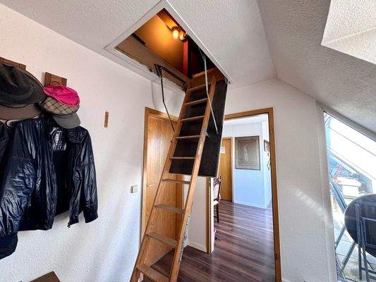 Zugang zum Dachboden