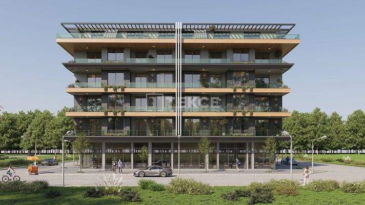 Spacious Sea-View Apartments Within a Complex in Oba Alanya