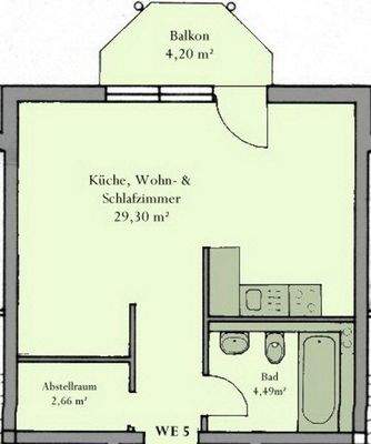 Grundriss der Wohnung