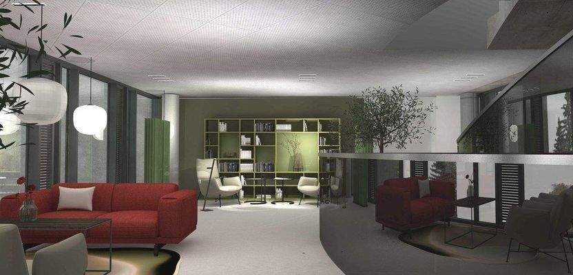 Aufenthalts- und Lesebereich