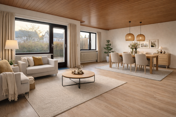 Wohnidee Wohn-Essbereich (KI)