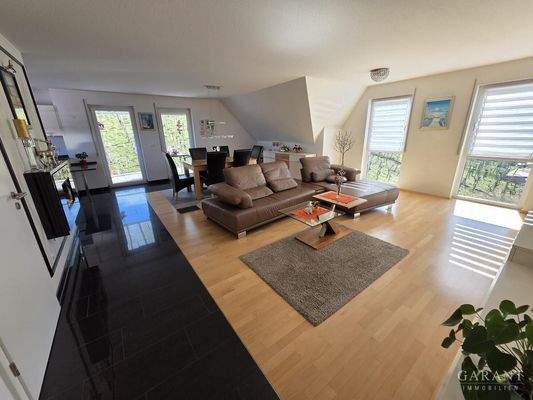 Blick in den Wohn/Eßbereich