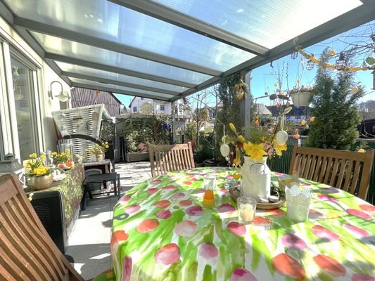 Terrasse im Frühling 