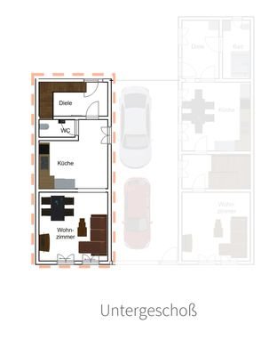 Wohnung Vorderhaus UG links