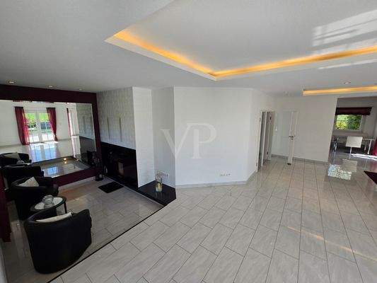 Kaminecke im Wohnzimmer