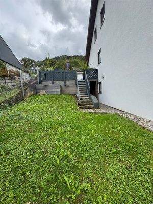 Treppenabgang von der Nordseite in den Garten