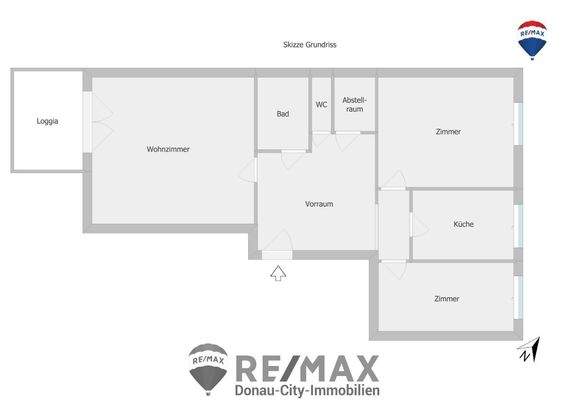 13. Eigentumswohnung 1190 Wien - Skizze