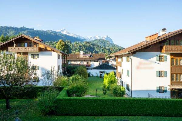 Blick ins Wettersteingebirge