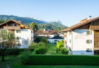 Blick ins Wettersteingebirge