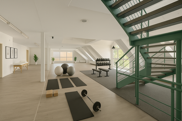 Gestaltungsvariante 1 - Fitnessstudio