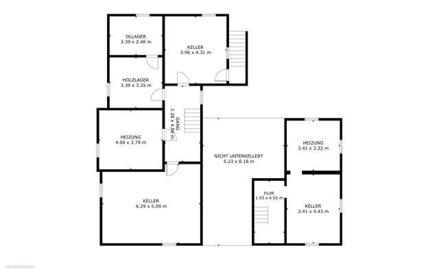 Grundriss Untergeschoss