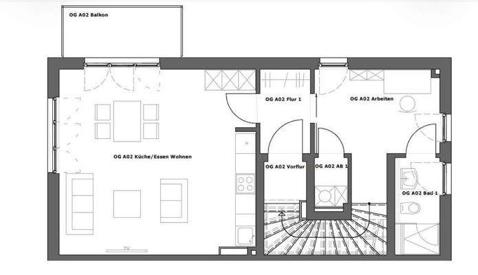 Grundriss Obergeschoss