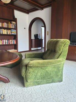 Wohnbereich m. Zugang auf die Terrasse und in den Garten