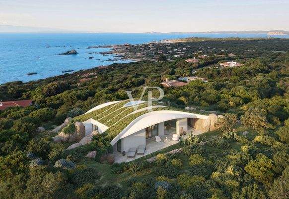 Vista aerea della villa