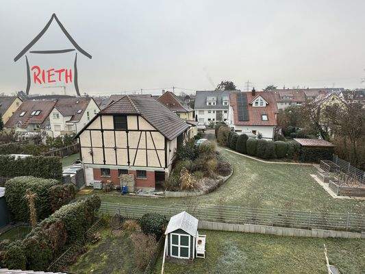 Ausblick vom Schlafraum oben