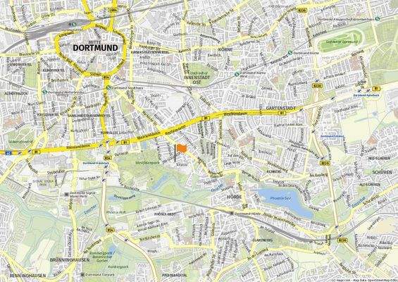 Lageplan der Immobilie am Westfalenpark