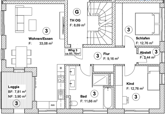 Grundriss W3