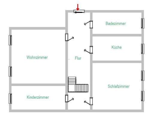 Grundriss-Skizze 3. OG