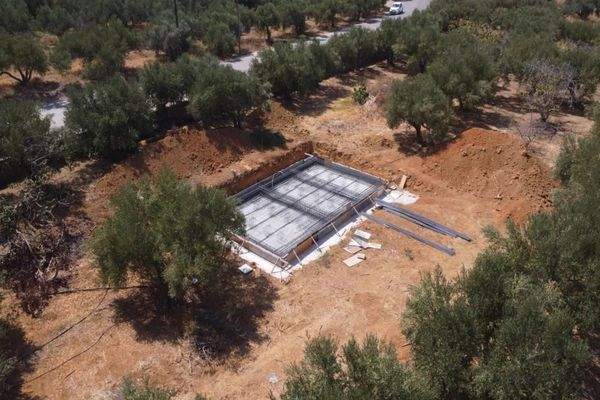 Kreta, Maleme: Villa in mediterraner Anlage mit Olivenhain und Meerblick zu verkaufen