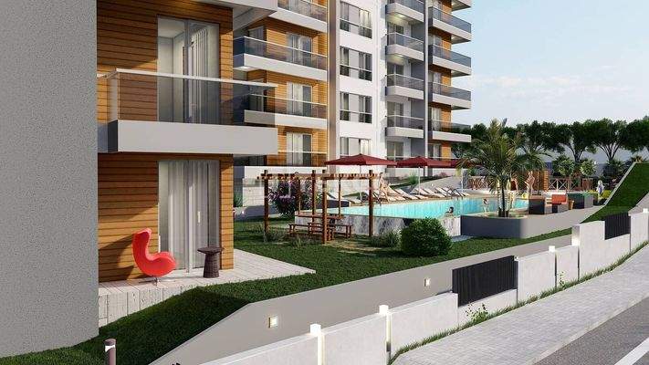 Flats near Arterial Road for sale in Antalya Altintas