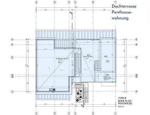 Grundriss Dachterrasse Penthouse