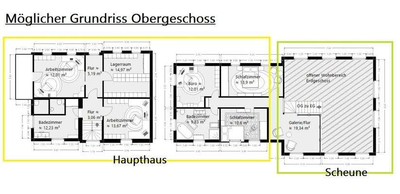 Möglicher Grundriss OG