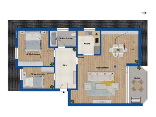 Grundriss Dachgeschoss