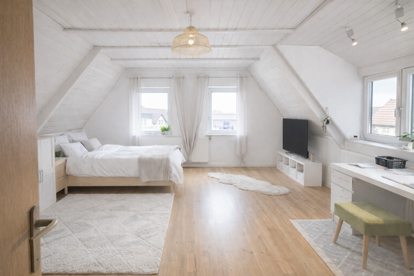 Schlafzimmer Einrichtungsbeispiel (KI)