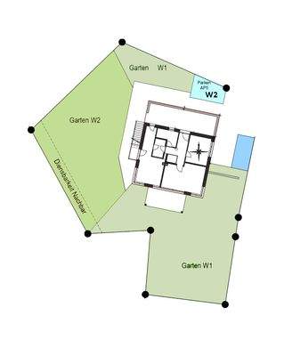 Grundriss ohne Maßstab / Lageplan