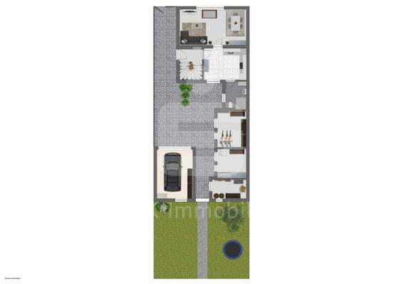 Erdgeschoss mit Außenbereich 