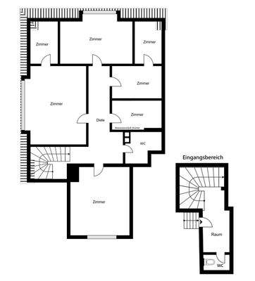 NEU Grundriss 1.OG plus Eingang